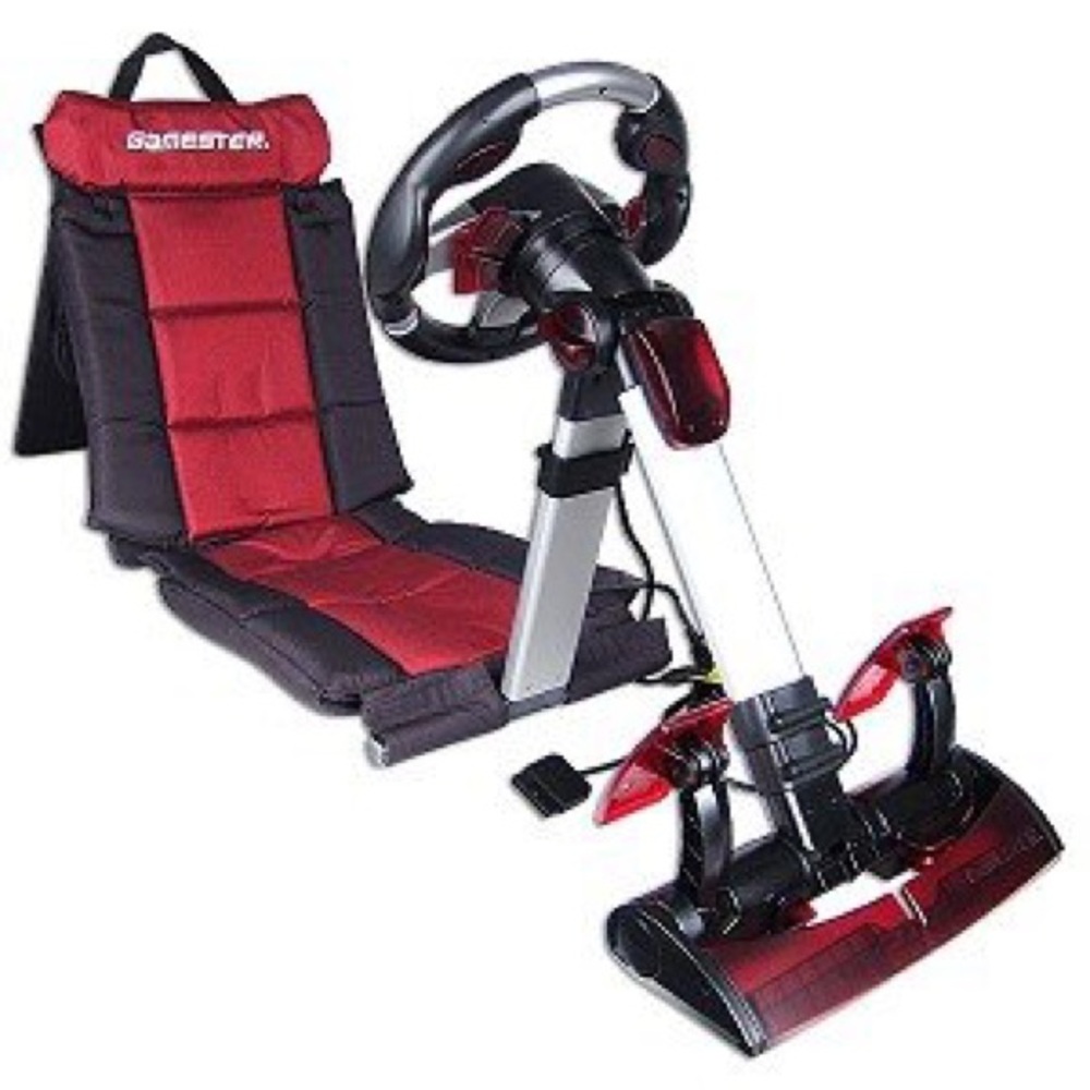 Gamester Chair Race Pack for PS2 XBox Video Game Vintage Y2K Add-On Accesssory